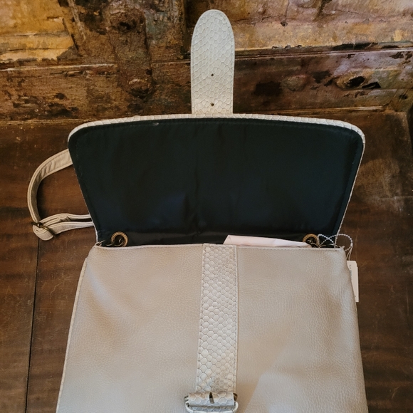 NEW grey & snake print shoulder bag - Picture 3 of 4